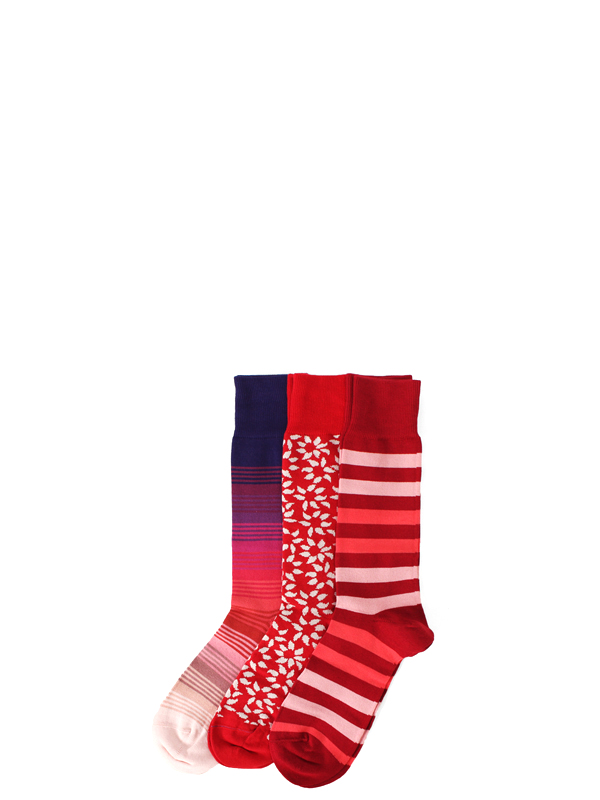 Socks 3Pack (폴스미스 액세서리 Socks Redflower) 양말 잡화