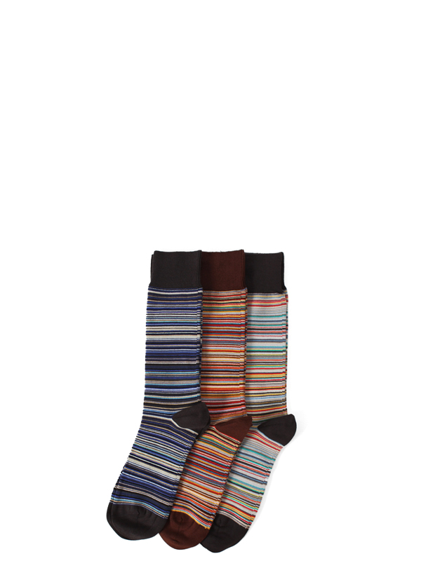 Socks 3Pack (폴스미스 액세서리 Socks Signature) 양말 잡화