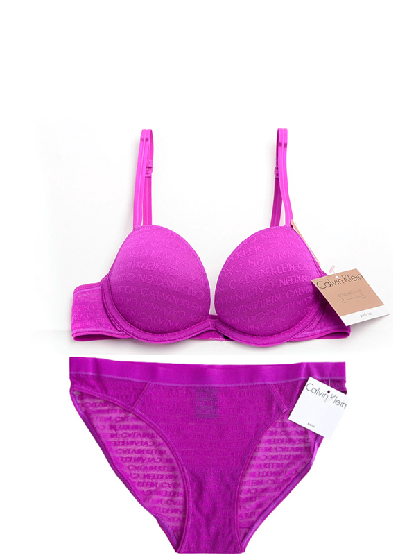 Lace Push Up Bra+Panties Set  (캘빈클라인 언더웨어 F3474-3477 Violet) CK 브라 여자속옷